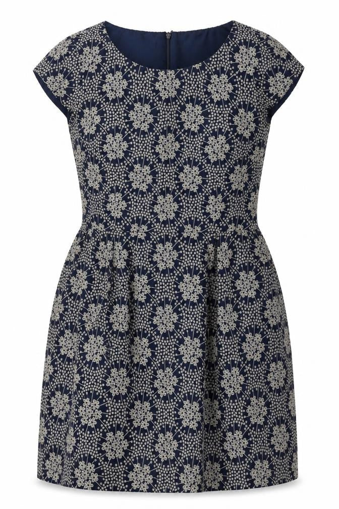 Per Una Women's Blue Shift Dress Size 10 Short Sleeve