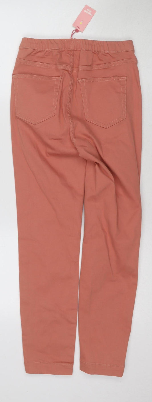 White Stuff Women's Orange Jegging Size 8 Elastic Waist