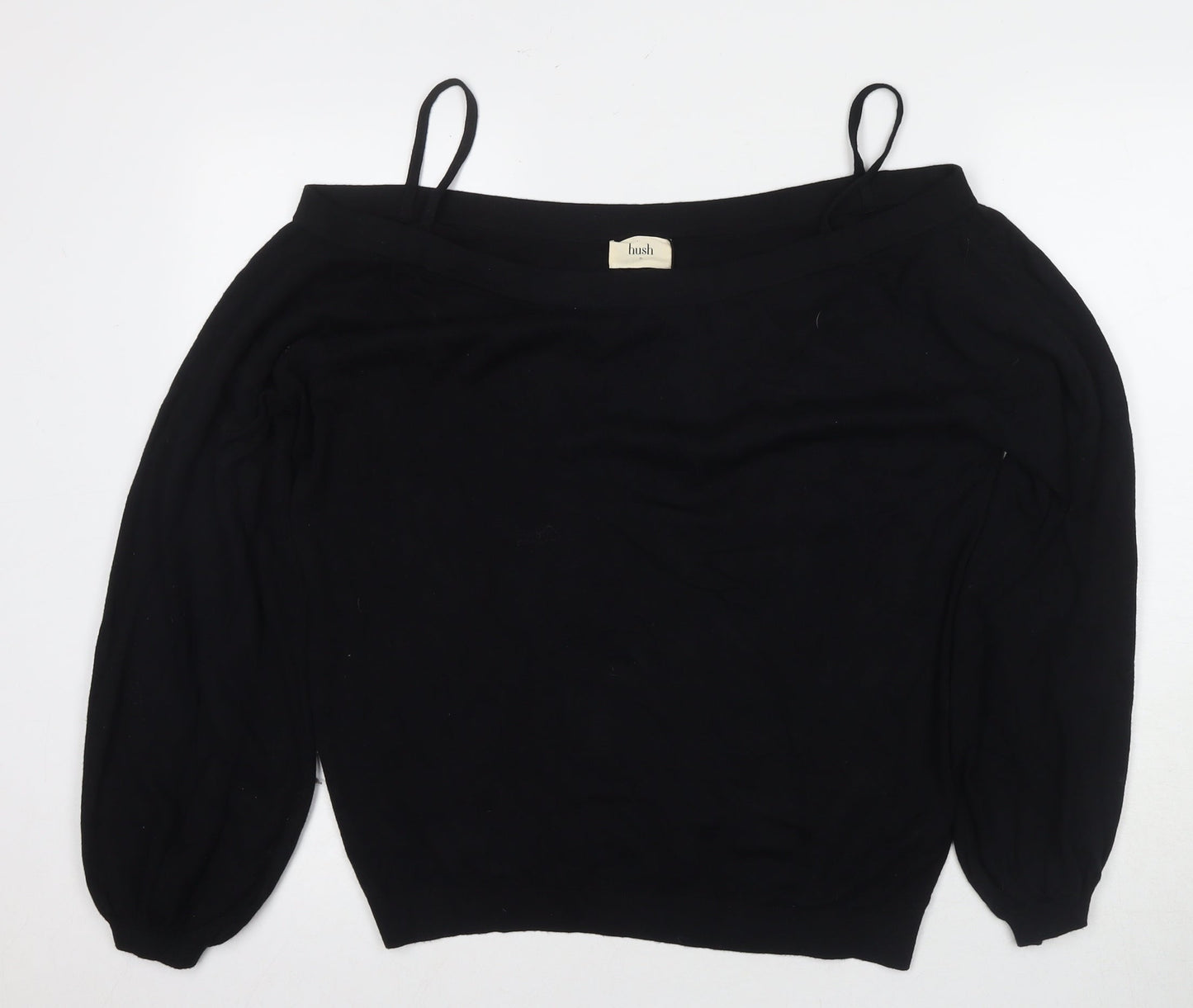 Hush Women's Black Off-Shoulder Blouse XL Casual