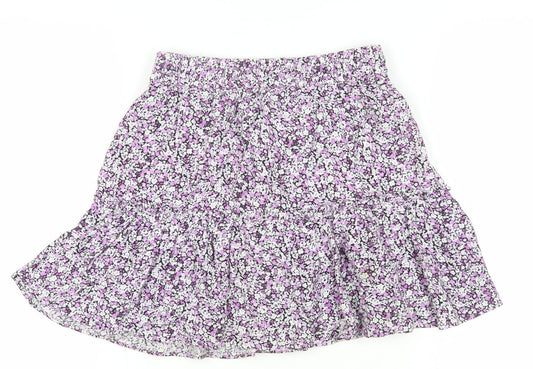 Zara Women's Multicoloured Floral Skirt XS