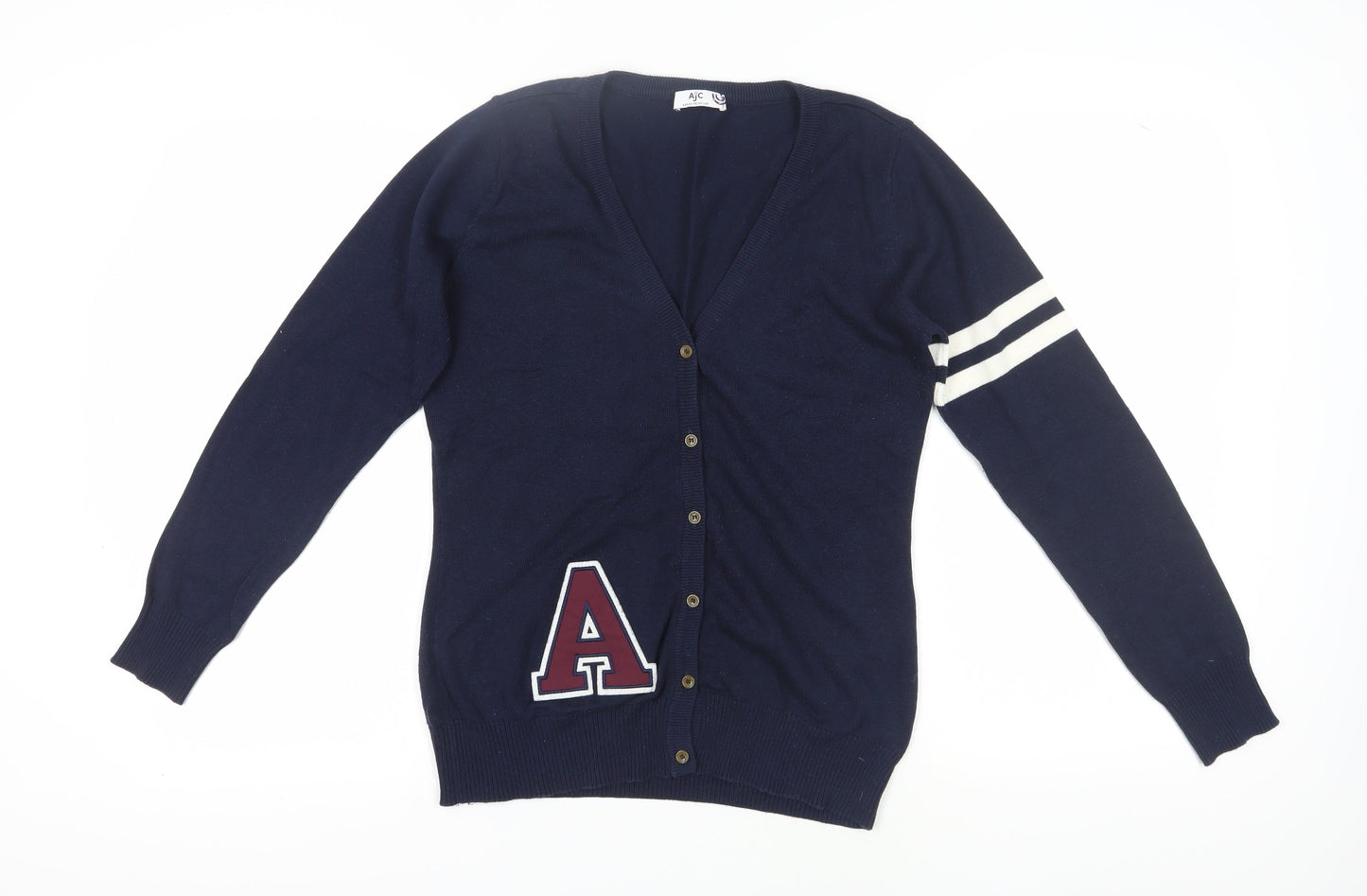 AJC Women's Blue Cardigan Size 14-16 V-Neck