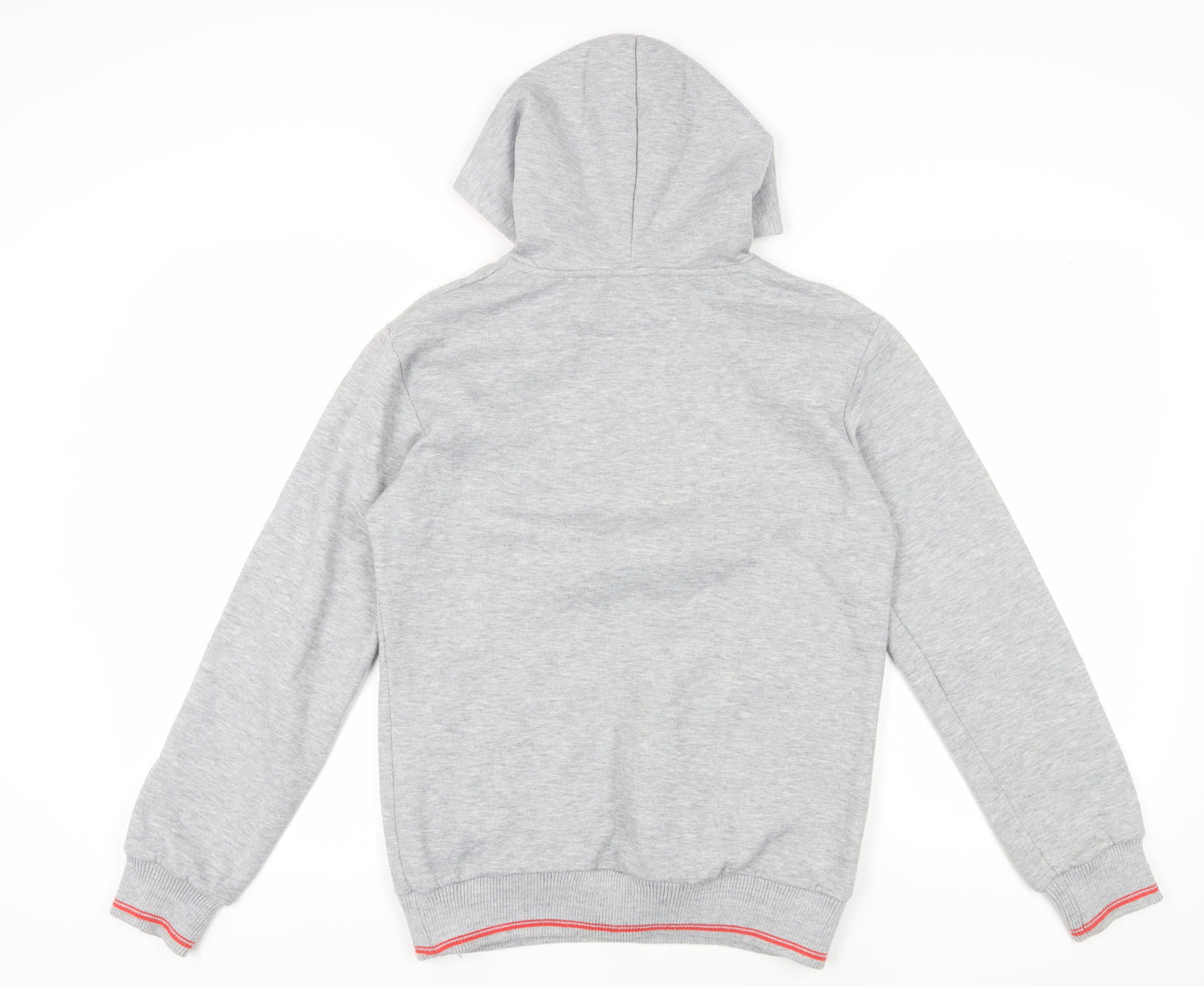 Unisex Adults UK 12 Regular Lonsdale Grey Pullover Hoodie