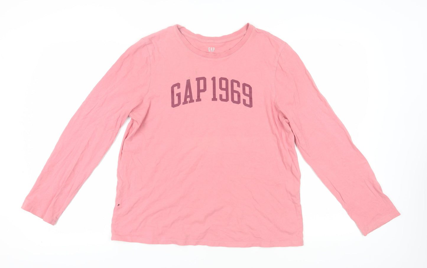 Gap Women's Pink Long Sleeve T-Shirt L