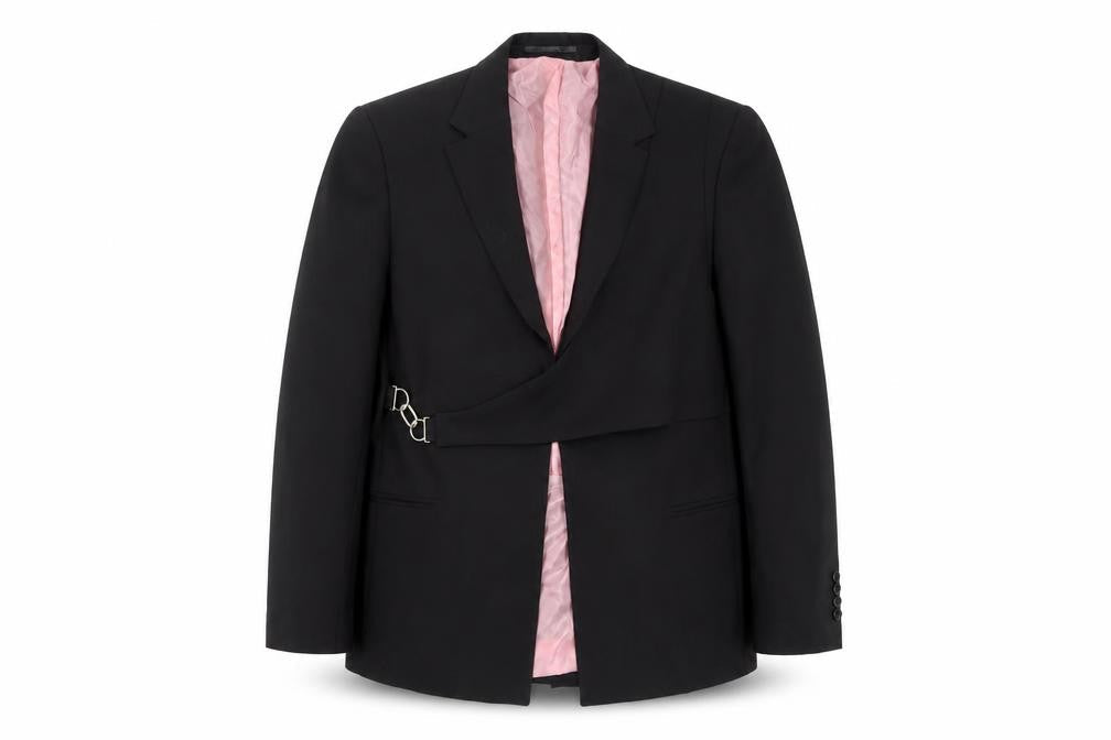 boohooMAN Men's Black Blazer, Size 38, Notch Lapel