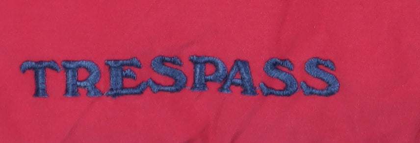 Trespass Men's Red Puffer Jacket Medium Outdoor