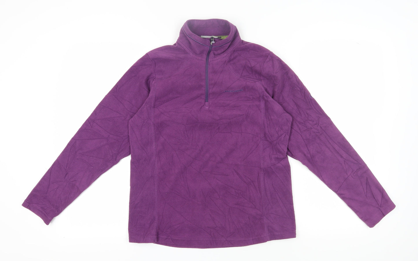 Craghoppers Women's Purple Fleece 1/2 Zip Sweatshirt, Size 10