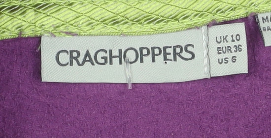 Craghoppers Women's Purple Fleece 1/2 Zip Sweatshirt, Size 10