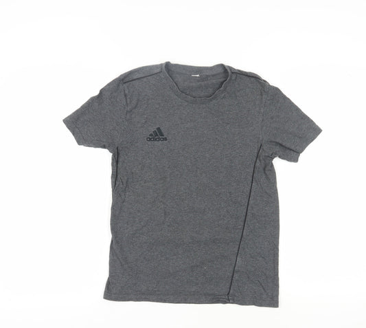 Adidas Men’s Grey XS Cotton Crew Neck T-Shirt