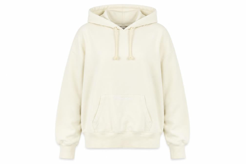 Womens UK L Relaxed Champion Beige Pullover Hoodie