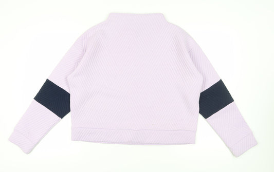 GapFit Women's Purple XL Mock Neck Sweatshirt