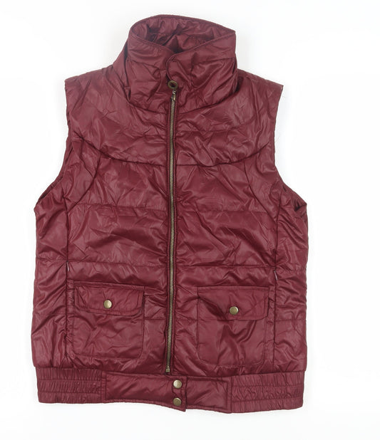 Blonde + Blonde Red Women's Puffer Waistcoat Size 12
