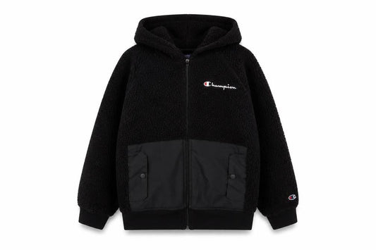 Womens UK Size M Regular Champion Black Polyester Jacket
