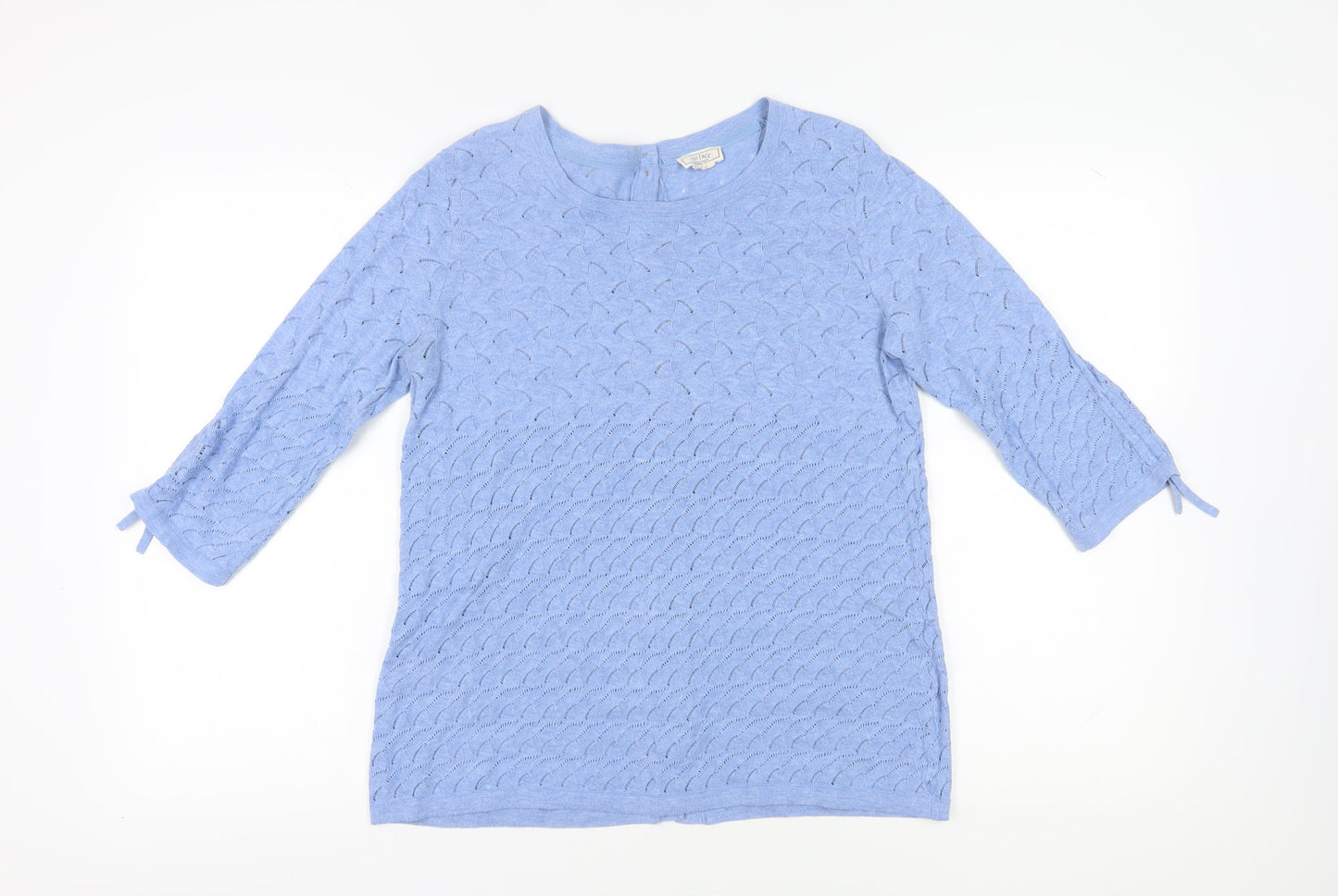 Fat Face Women's Blue Cardigan, Size 10, Cotton Knit