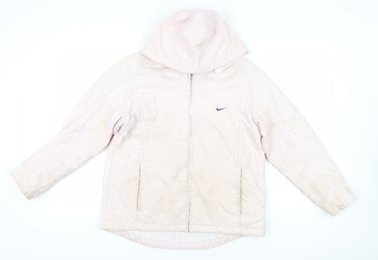 Nike Women's Pink Hooded Jacket, Size M, Casual