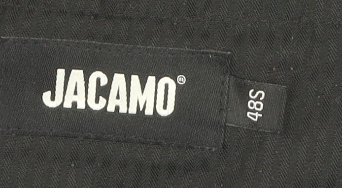 Jacamo Men's Black Check Trousers Size 48S