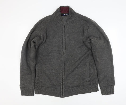 James Pringle Men's Grey Bomber Jacket M