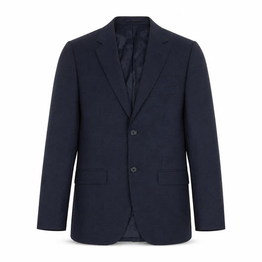 Mens 34 Chest Regular DKNY Blue Two-Button Suit Jacket