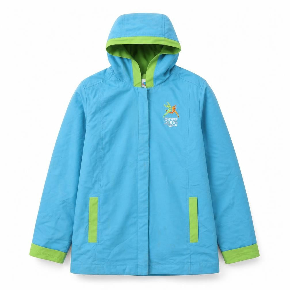 Team 2006 Blue Unisex Rain Jacket M Sports Logo