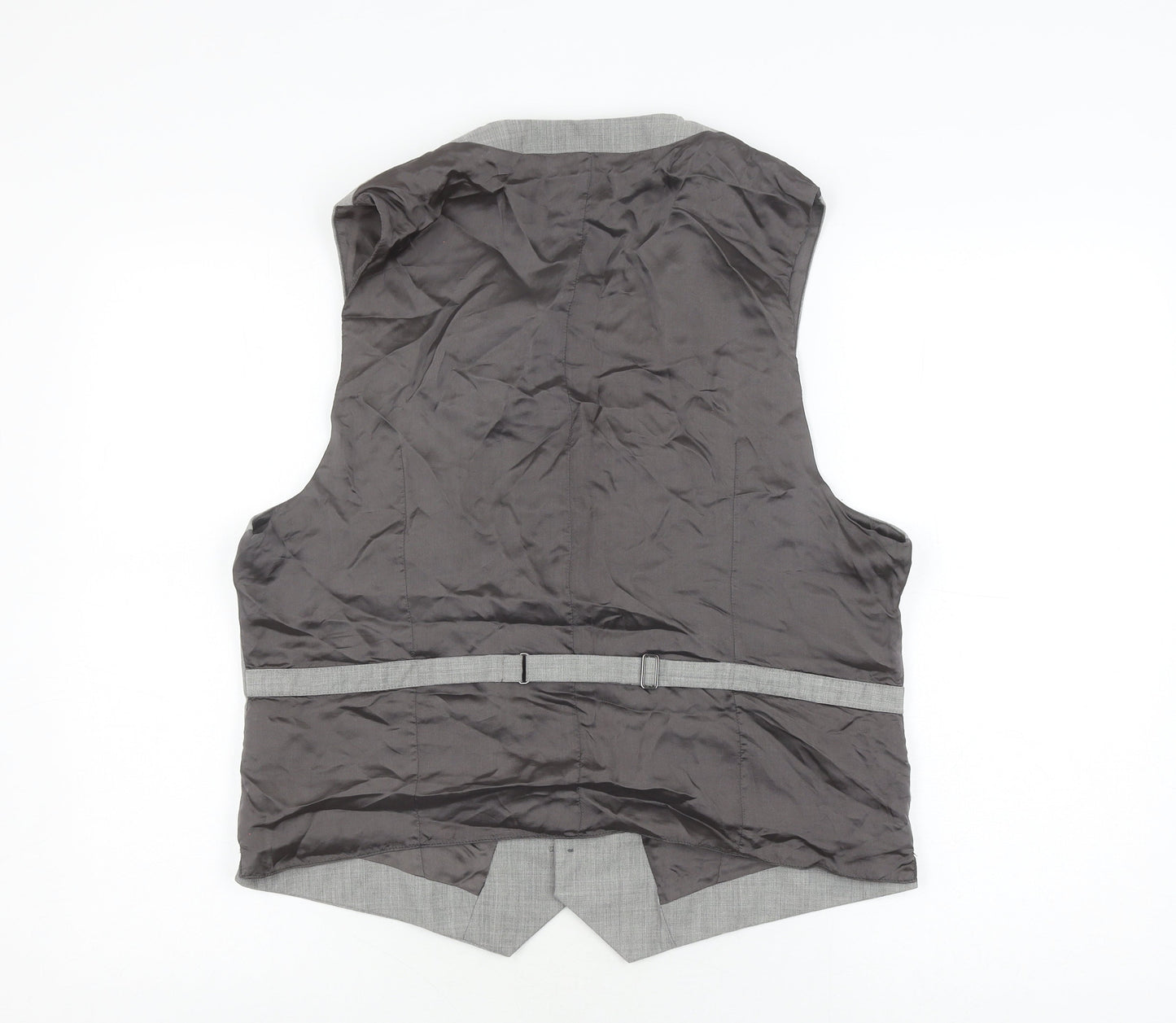 Reiss Men's Grey 44 Suit Waistcoat, Viscose Lining