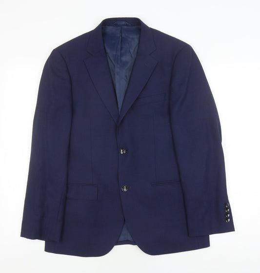 DKNY Men's Blue Slim Fit Suit Jacket 38S