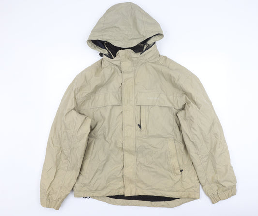 Kickers Men's Beige Waterproof Parka Jacket M