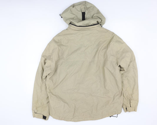 Kickers Men's Beige Waterproof Parka Jacket M
