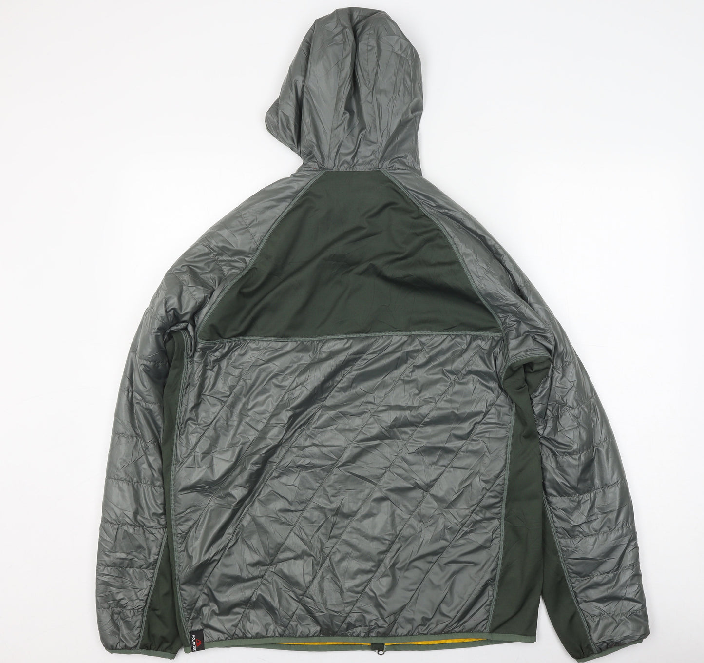 New Balance Men's Green M Puffer Jacket Hooded Autumn