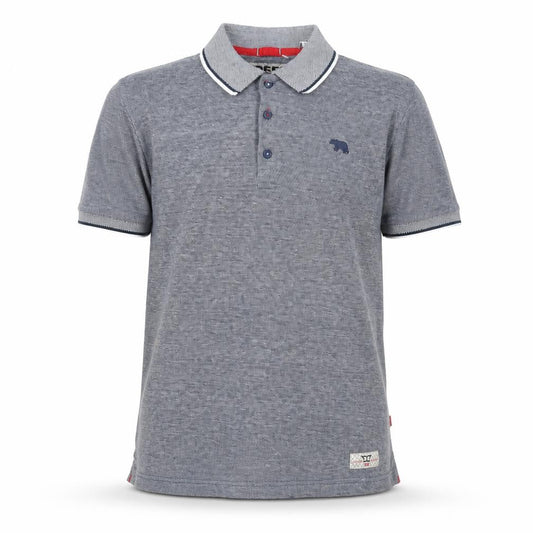 D555 Men Navy Blue Polo Shirt, Size L, Casual Wear