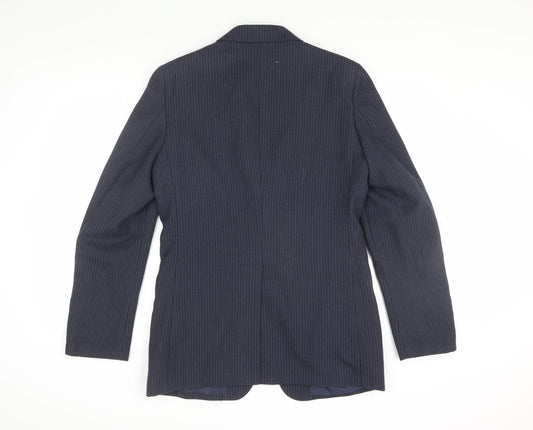Foster Menswear Navy Pinstripe Blazer Size 38R
