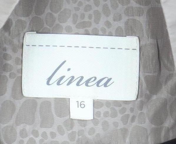 Linea Women's Beige Animal Print Mid-Length Coat