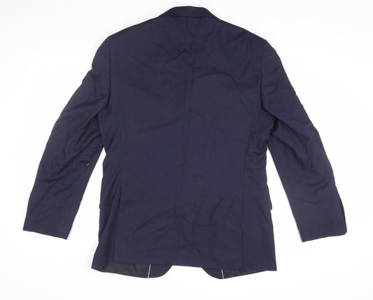Marks and Spencer Men's Blue Single-Breasted Blazer 42R