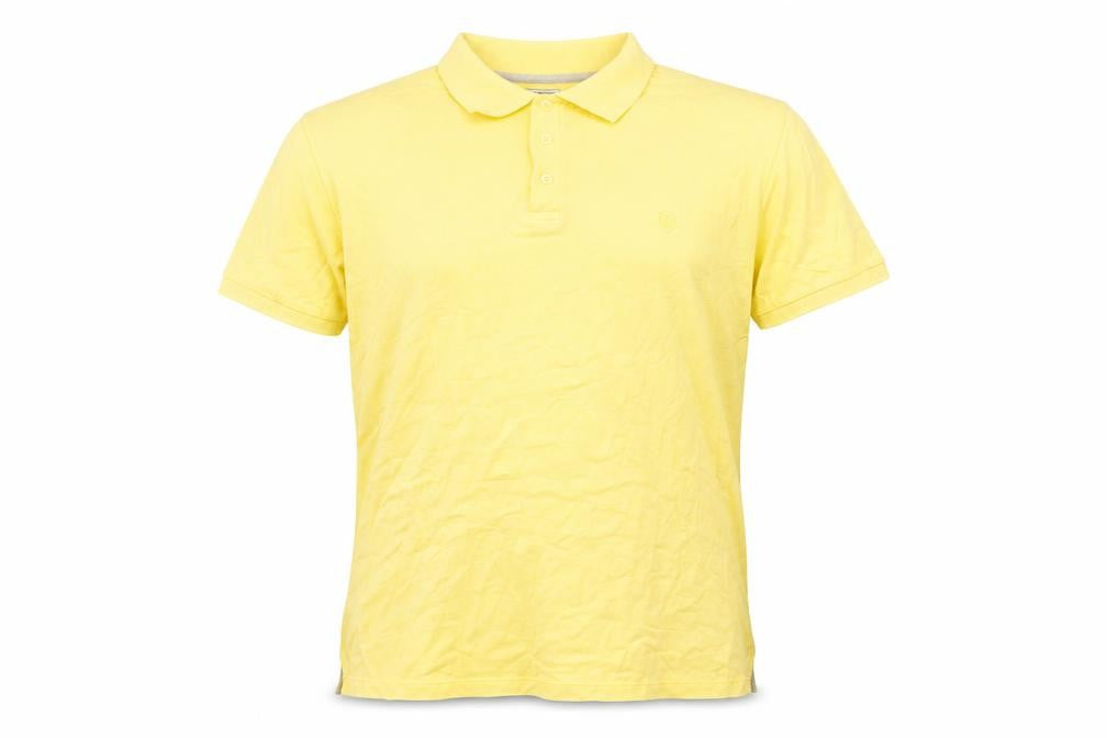 Dissident Men’s Yellow Polo, Size L, Cotton, Casual