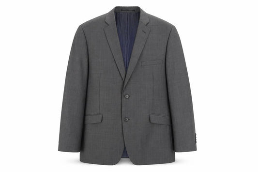 Mens 42 Chest Regular Daniel Hechter Grey Two-Button Blazer