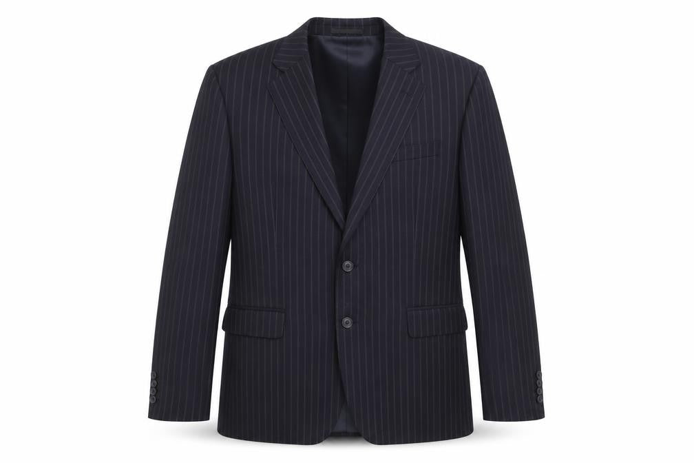 Mens 40 Chest Regular Jaeger Black Two-Button Blazer