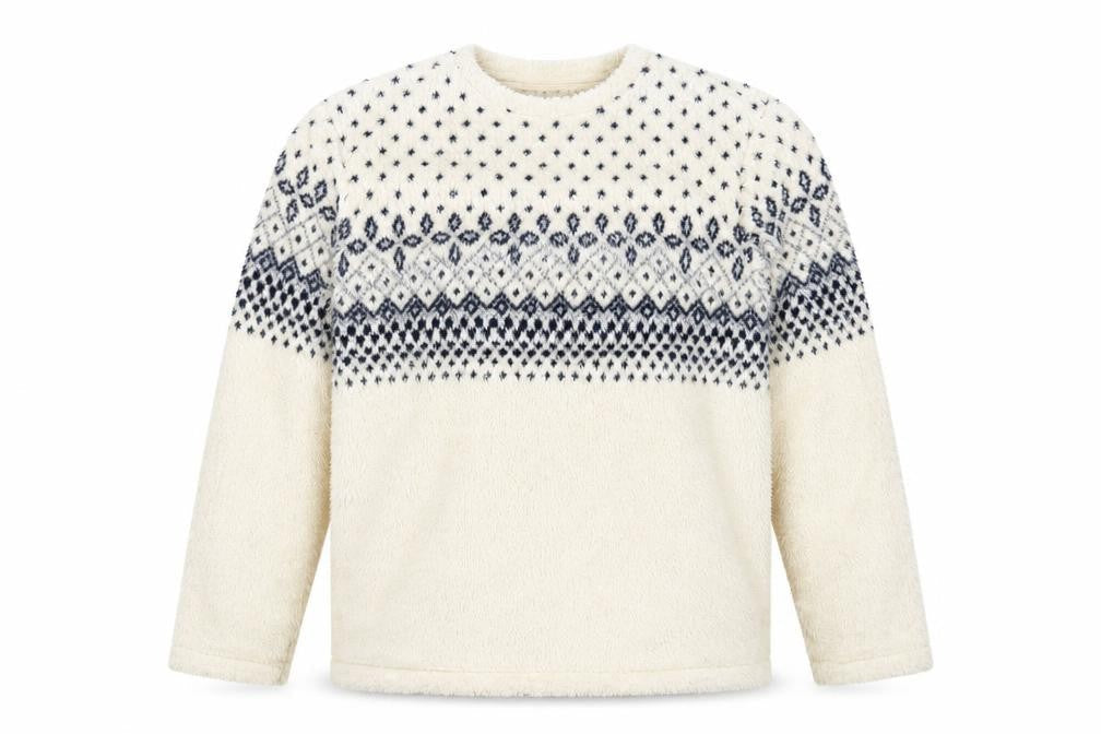 Uniqlo Unisex Ivory 2XL Pullover Sweatshirt