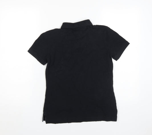 Tommy Hilfiger Women's Black Classic Polo Shirt Size S