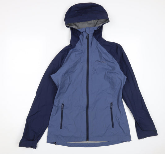 Berghaus Women's Blue Waterproof Rain Jacket Size 10