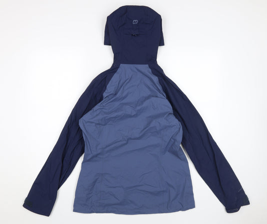 Berghaus Women's Blue Waterproof Rain Jacket Size 10