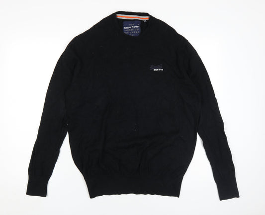 Superdry Men's Black 2XL Pullover Jumper