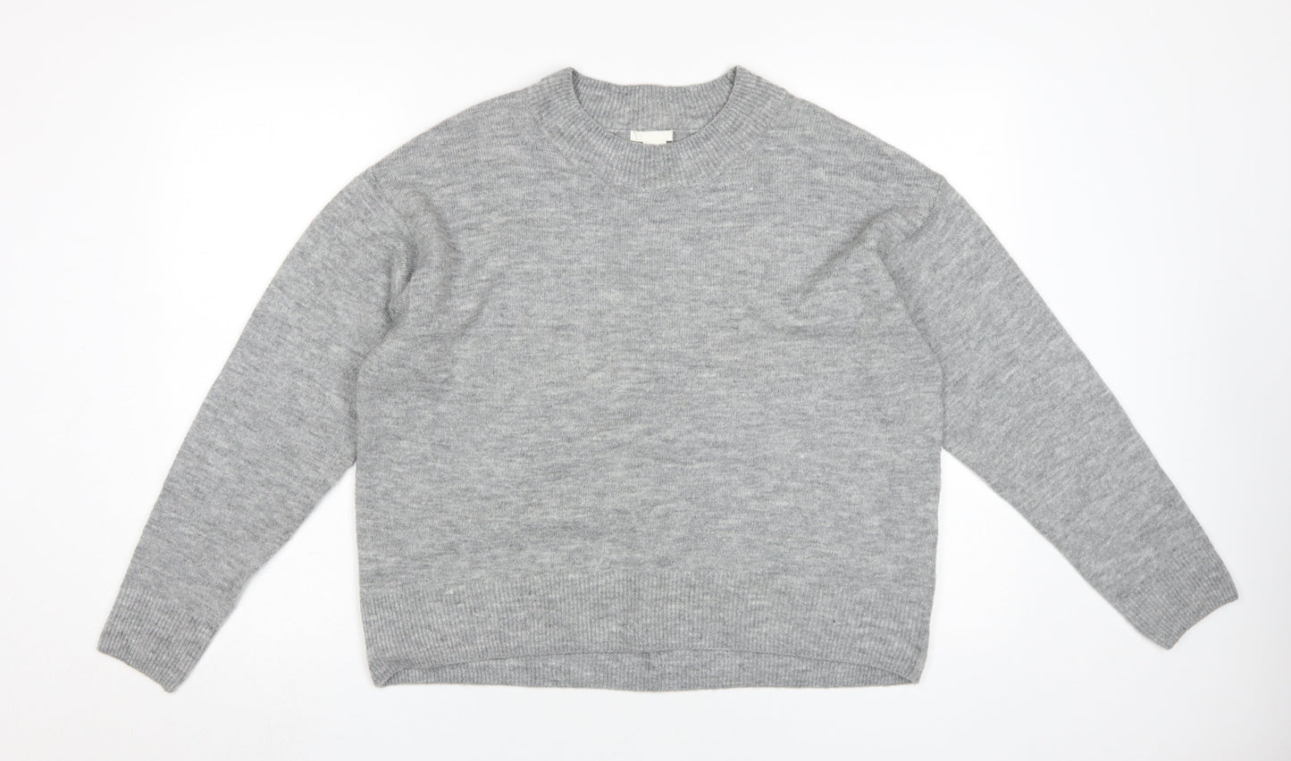 H&M Women's Grey Pullover Jumper, Size S