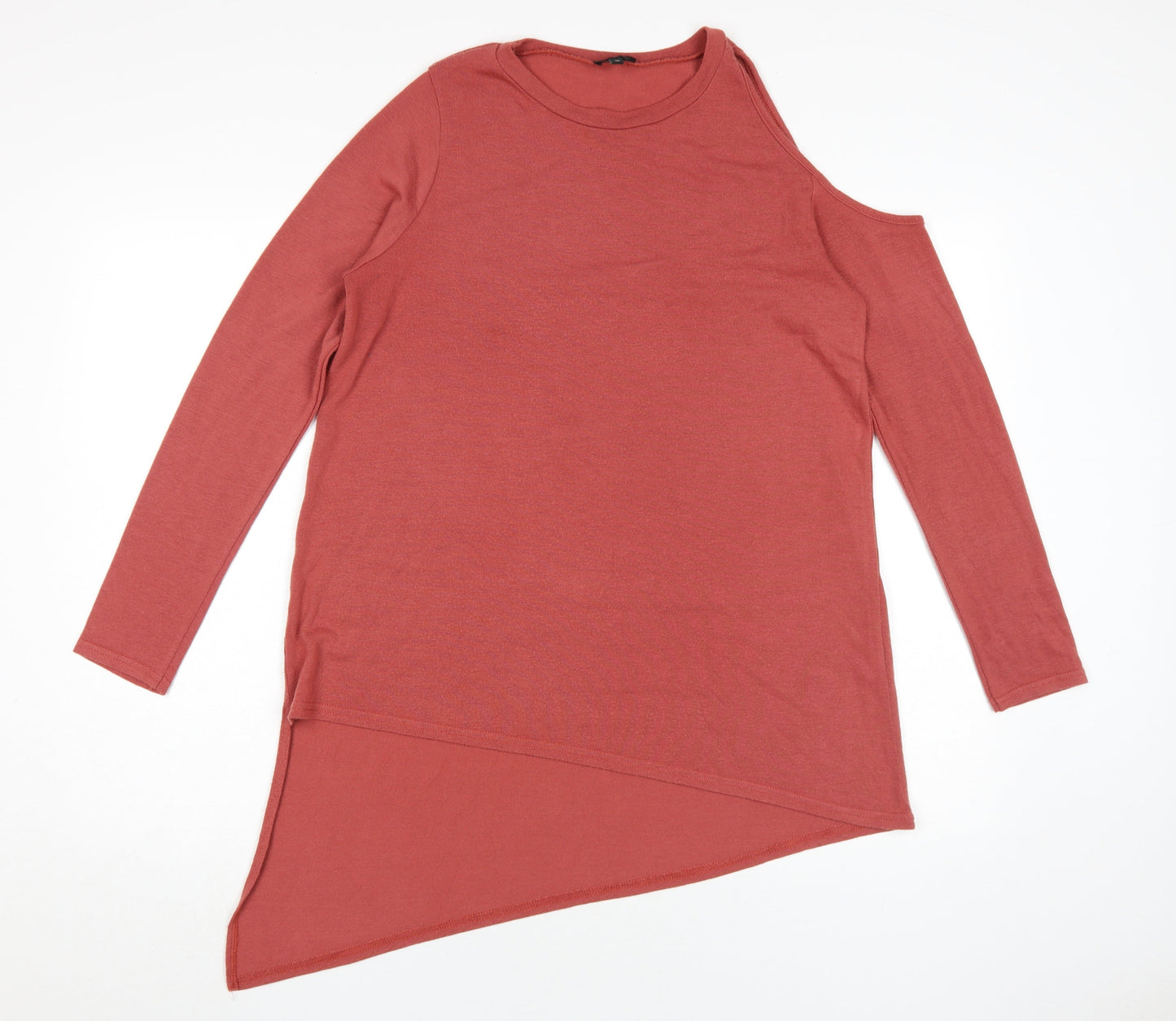 River Island Women's Red Asymmetrical T-Shirt Size 10
