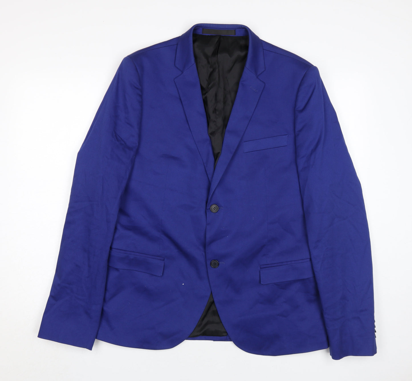 Topman Men’s Blue Slim Fit Blazer 44 - Casual Elegance