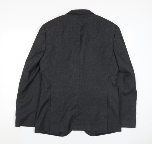 Burton Mens Black Slim Fit Blazer for Men Size 40R