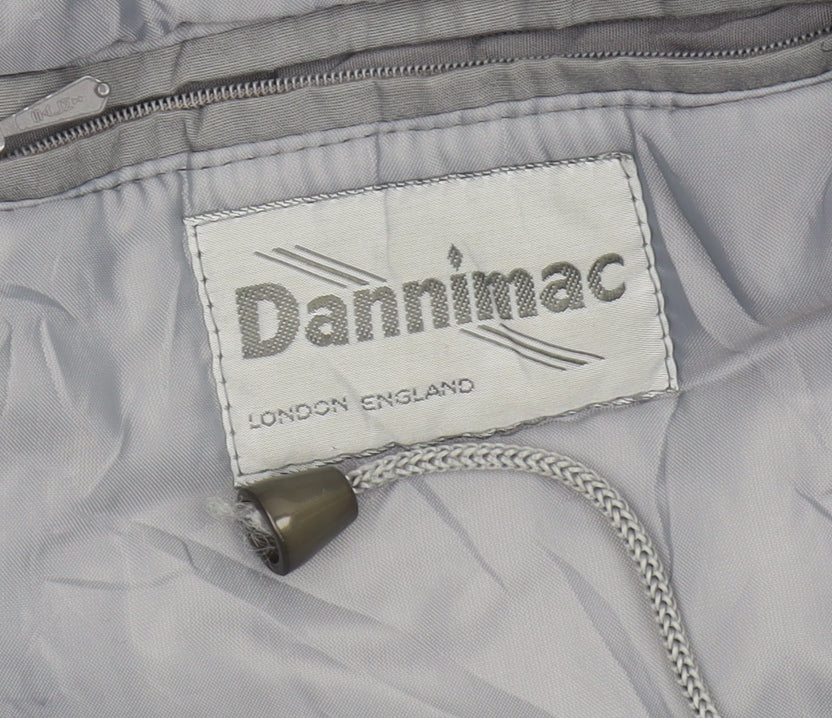 Dannimac Men's Grey Parka Jacket, Size M, Casual Style