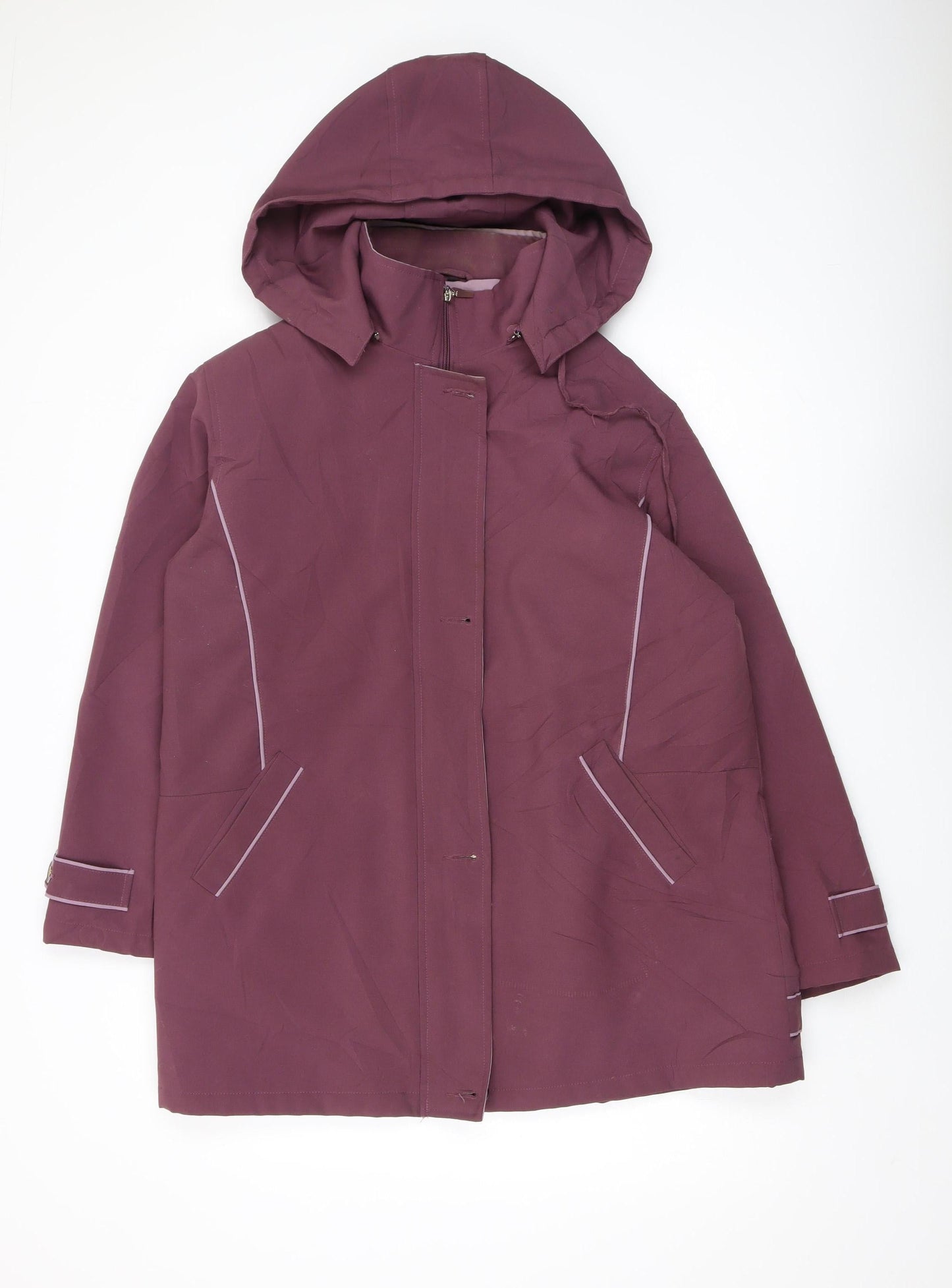 Finesse Women's Purple Parka Coat Size 16