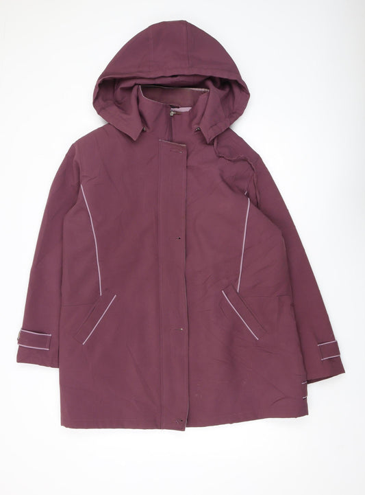 Finesse Women's Purple Parka Coat Size 16
