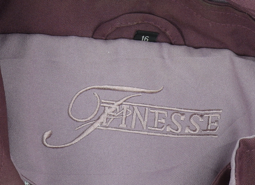 Finesse Women's Purple Parka Coat Size 16