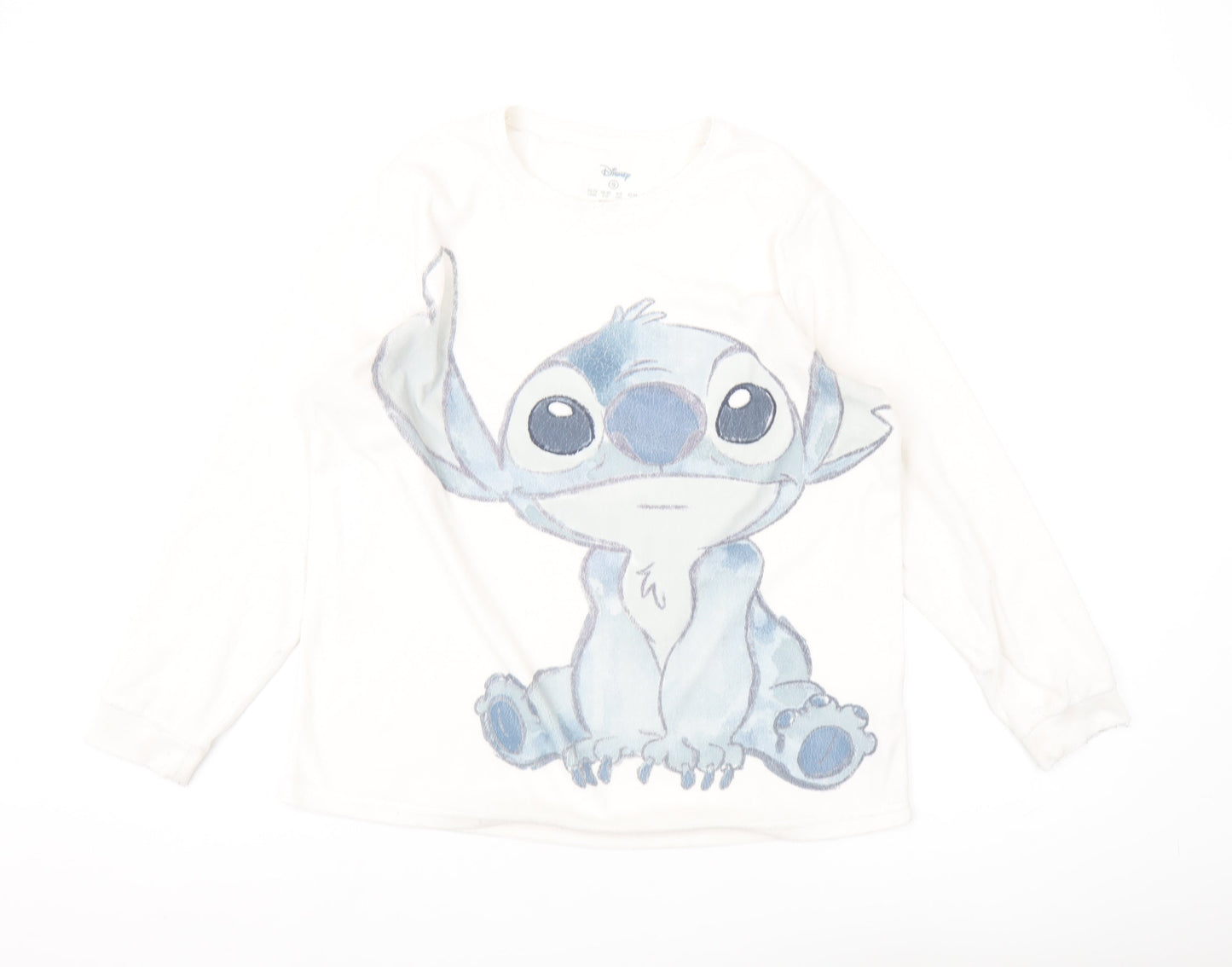 Disney Women's White S Lilo & Stitch Sweatshirt