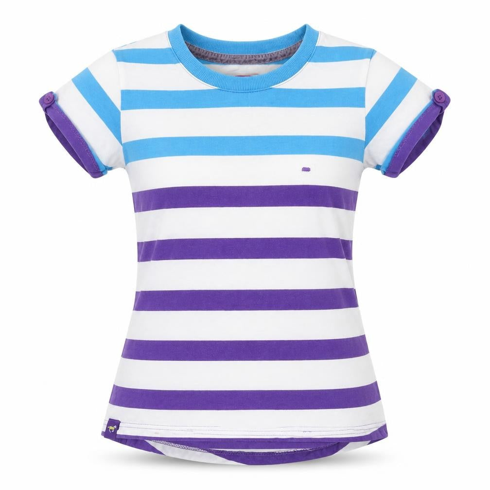 Womens UK Size 8 Lansdown Multicoloured Cotton T-Shirt