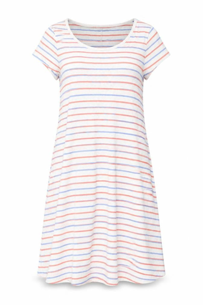 Gap Women's Multicoloured Striped T-Shirt Dress S
